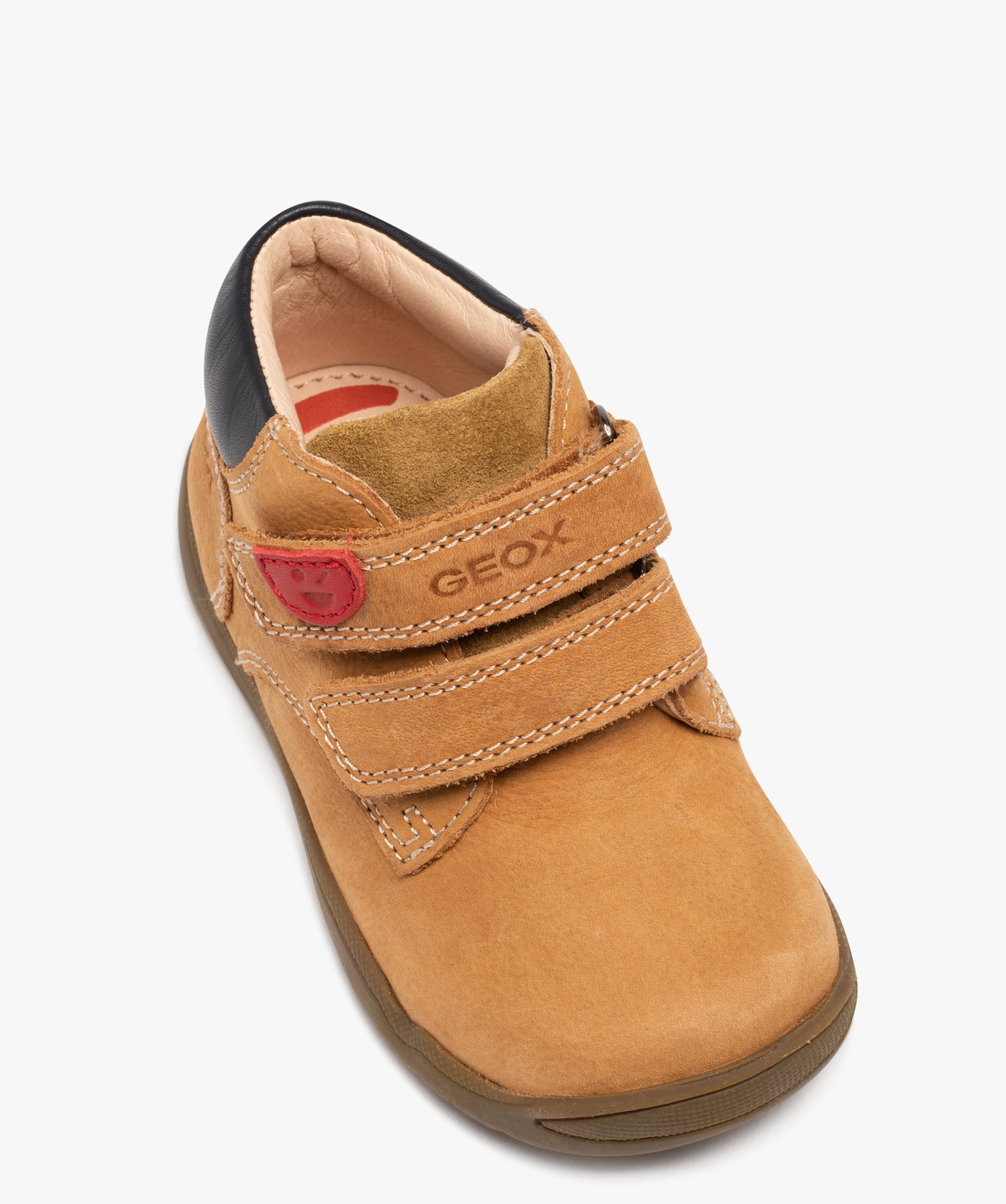 Chaussures premiers pas bébé Garçon unies en suédine - Geox jaune | GEMO