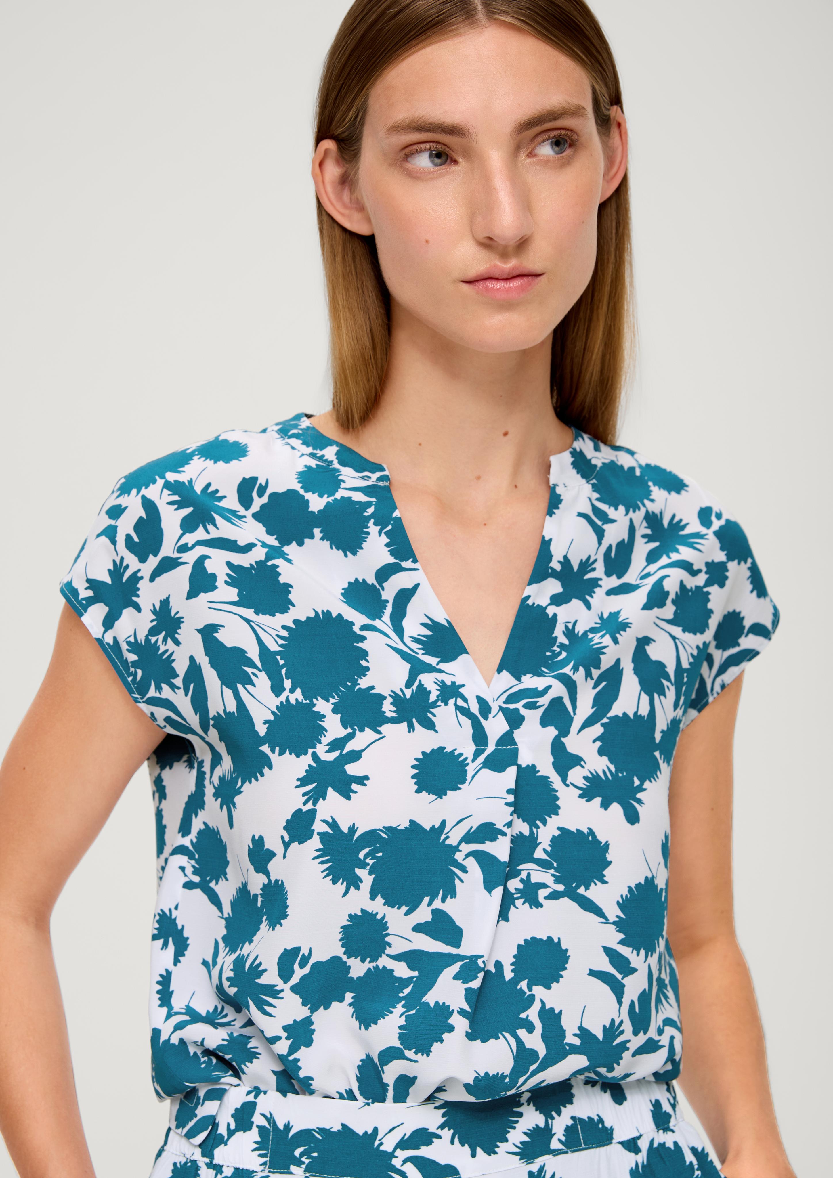 Viskosebluse mit Crêpestruktur  2132292-67A2