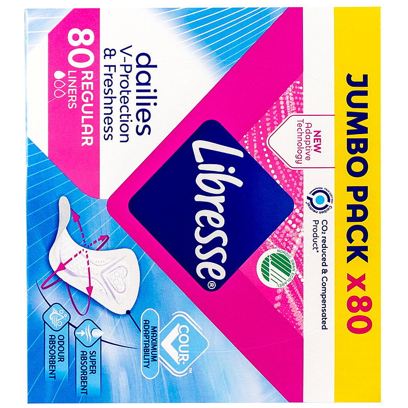 Libresse Libresse 80-pk truseinnlegg Normal