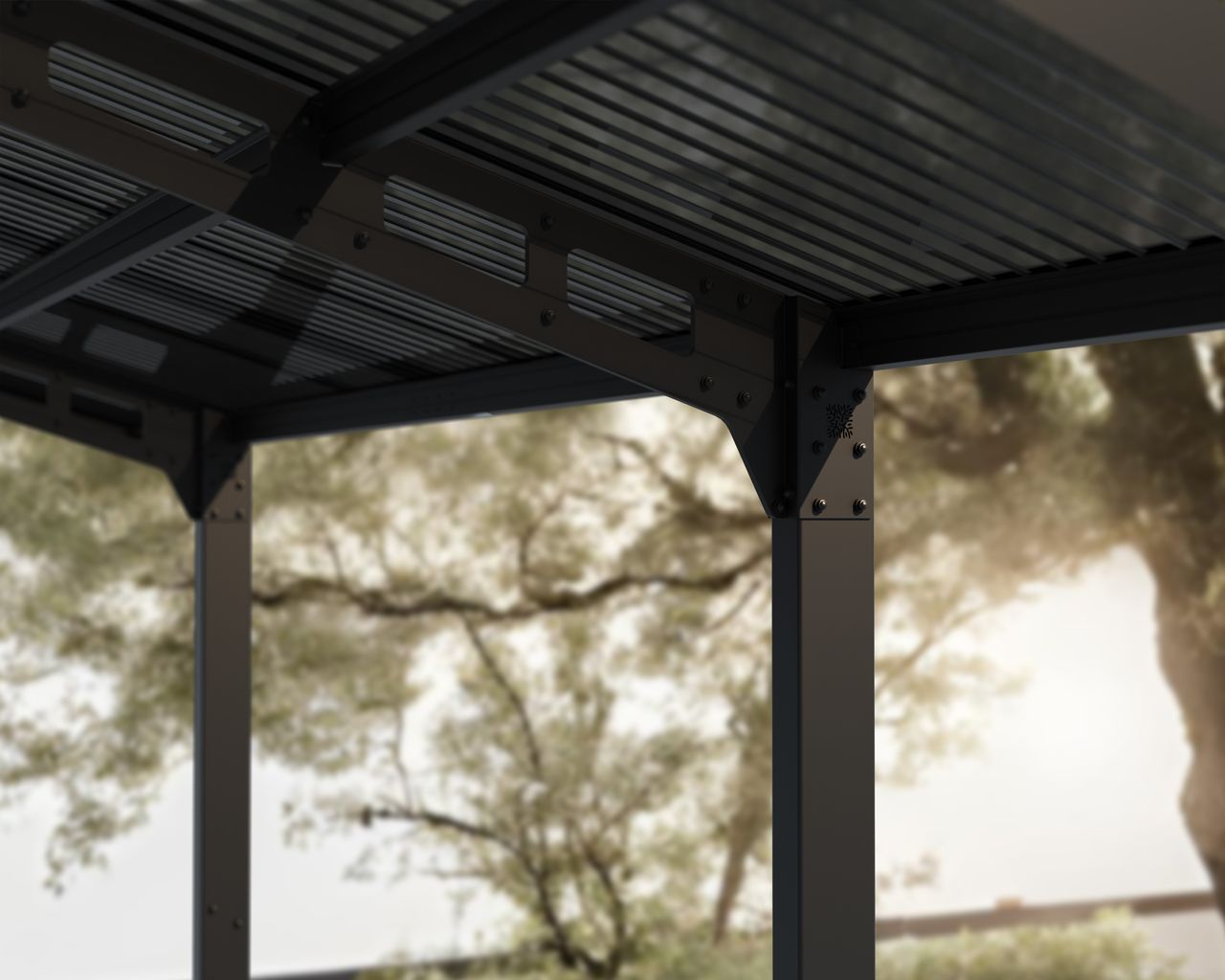 Canopia by Palram Einzelcarport Sydney Wave Schwarz