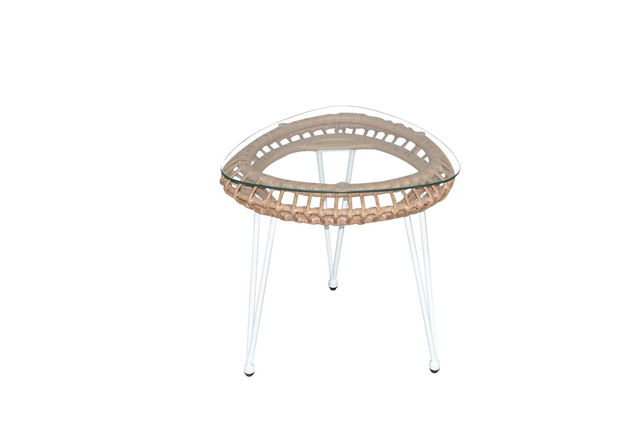 Happy Home Happy Home Casual Set 3 tlg. HGS38-BEI helles Rattan mit Sitzkissen in beige