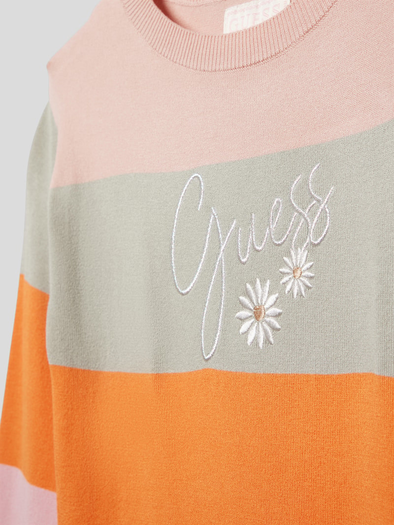 Sweatkleid mit Colour-Blocking-Design in rosa