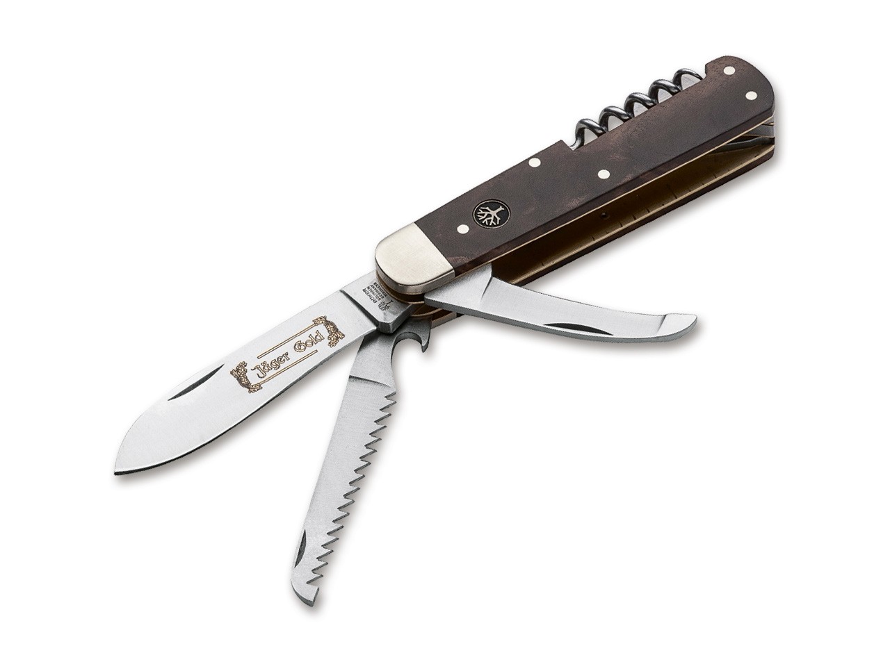 Jagdmesser Quadro Jäger Gold