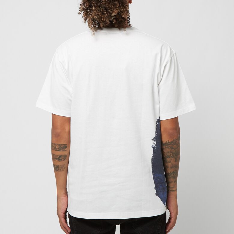 A Bathing Ape Overprinted Multi Ape Head Tee M white