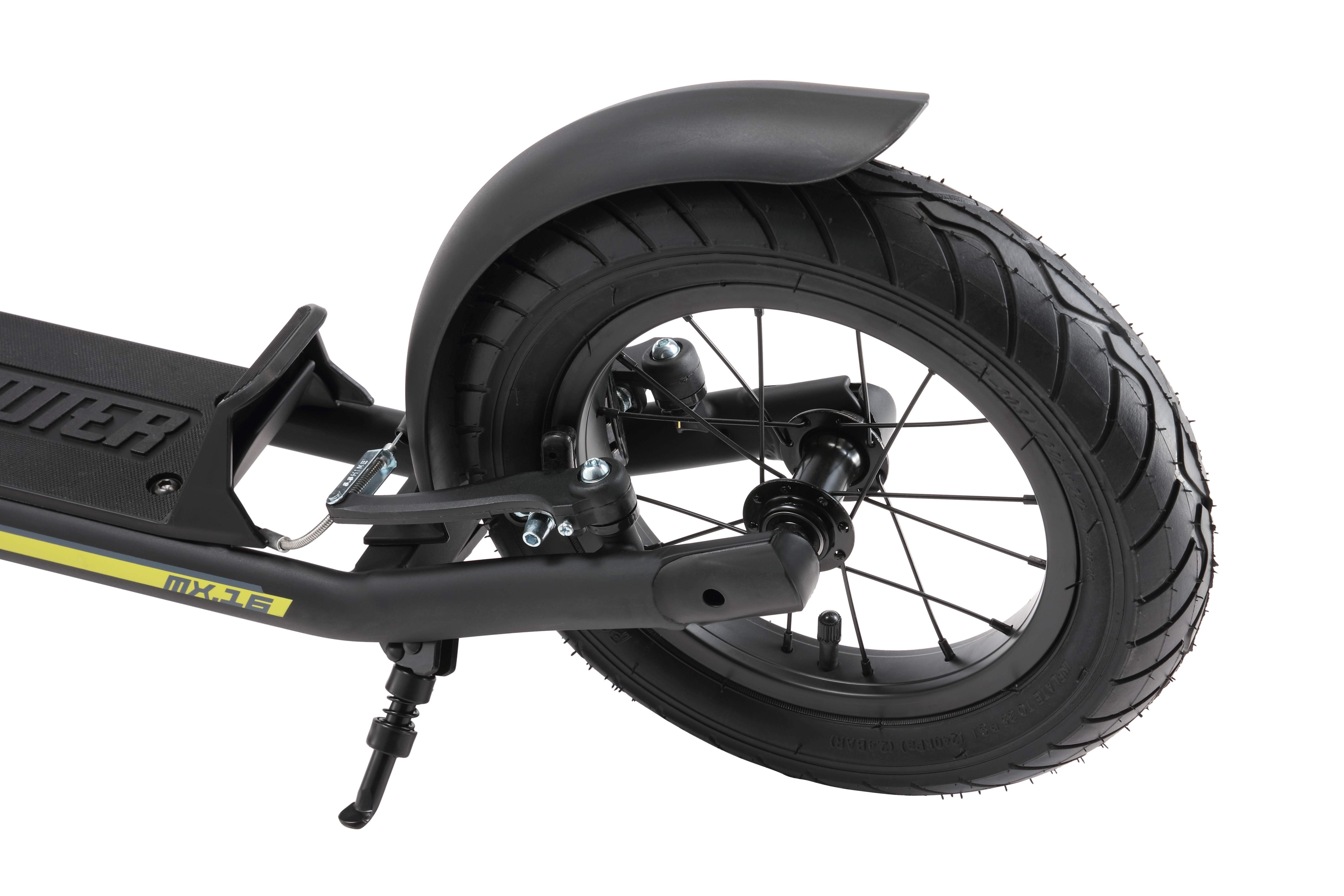 Star-Scooter Cityroller 16 Zoll, Leichtgängige Lenkung; 16 Zoll Rad vorne; 12 Zoll Rad hinten;