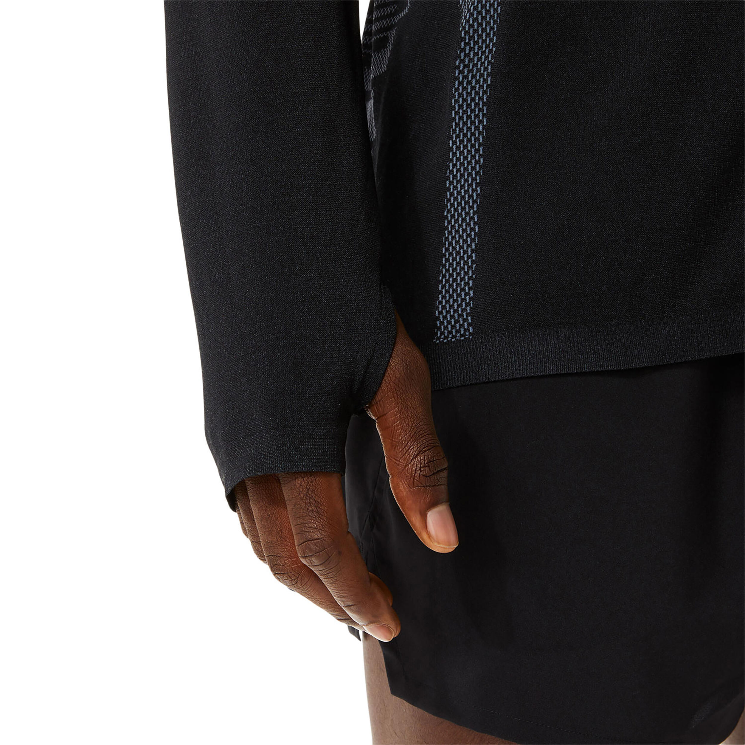 Seamless Lauftop Herren - Schwarz, Grau