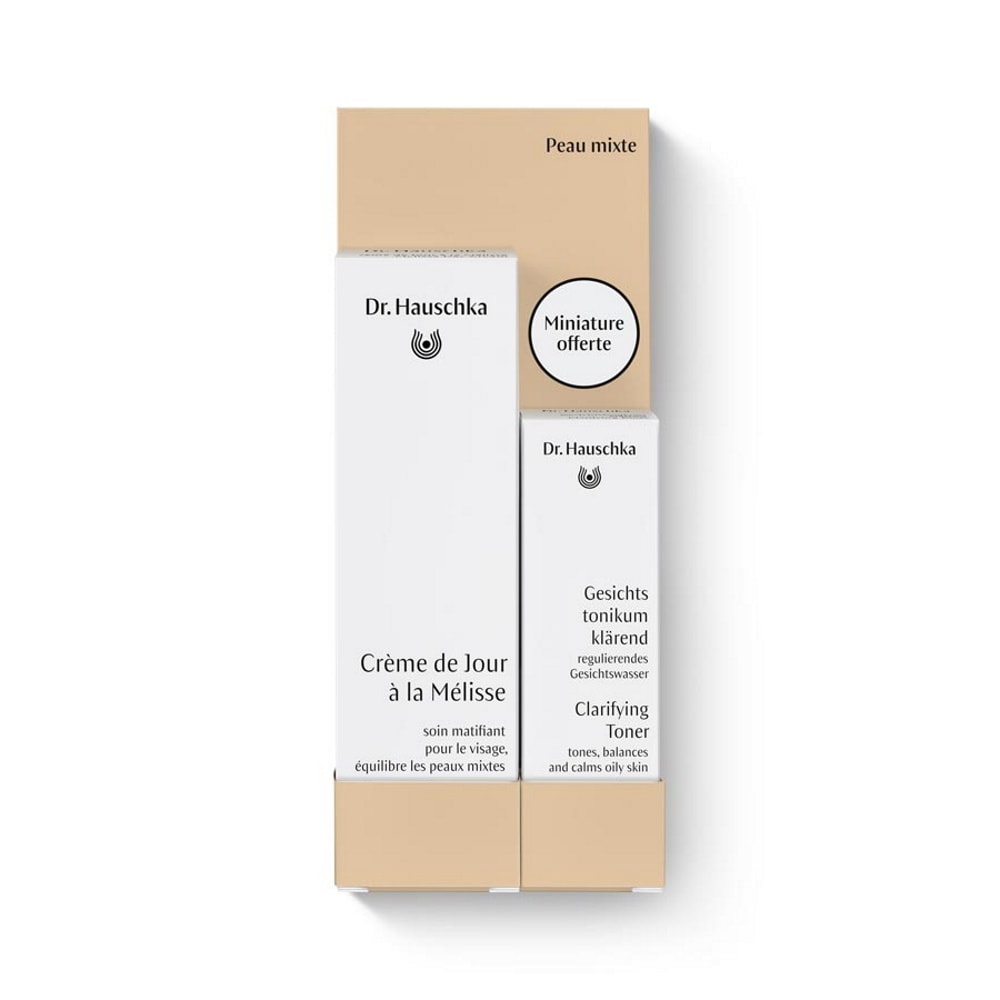 Dr. Hauschka OnPack 2023 Crème de Jour à la Mélisse 30ml + mini Lotion Clarifiante 10ml Crème de jour
