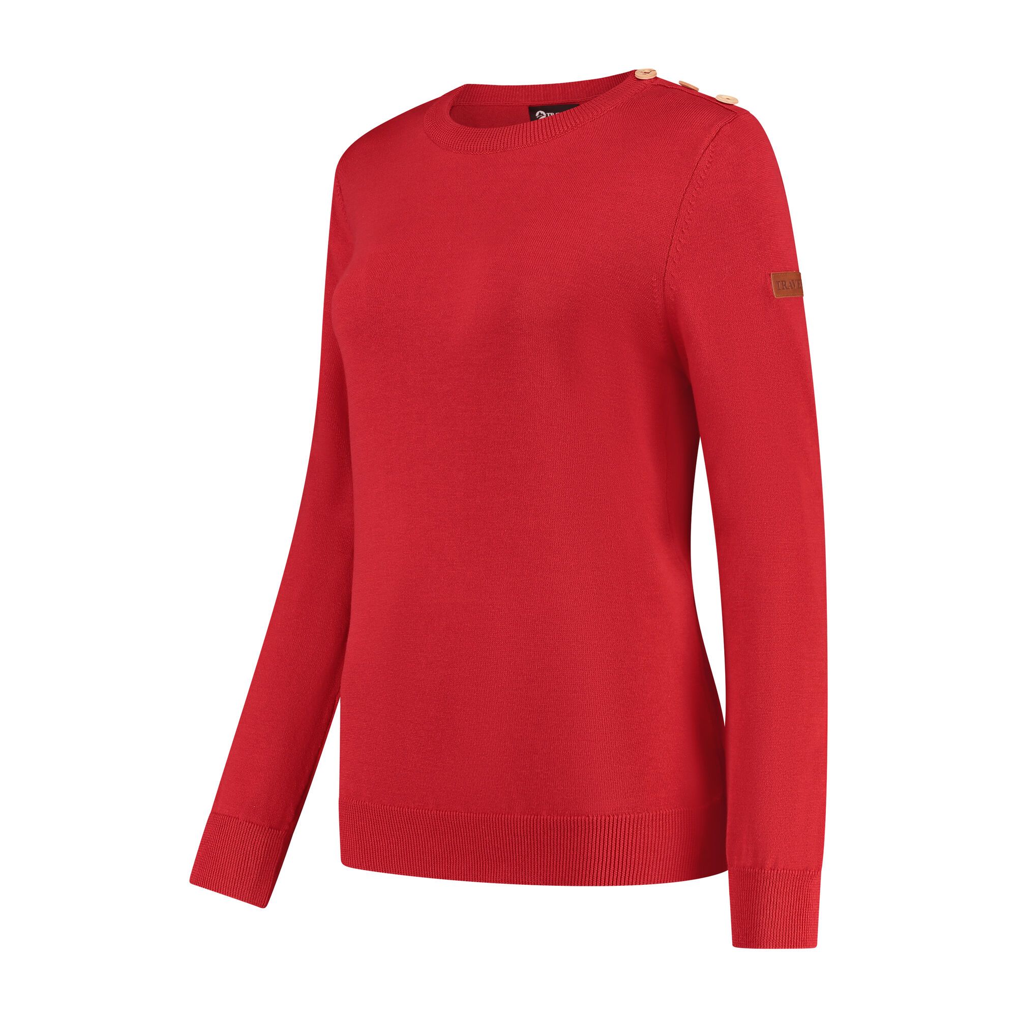 Travelin' Vadstena Red Damen Pullover