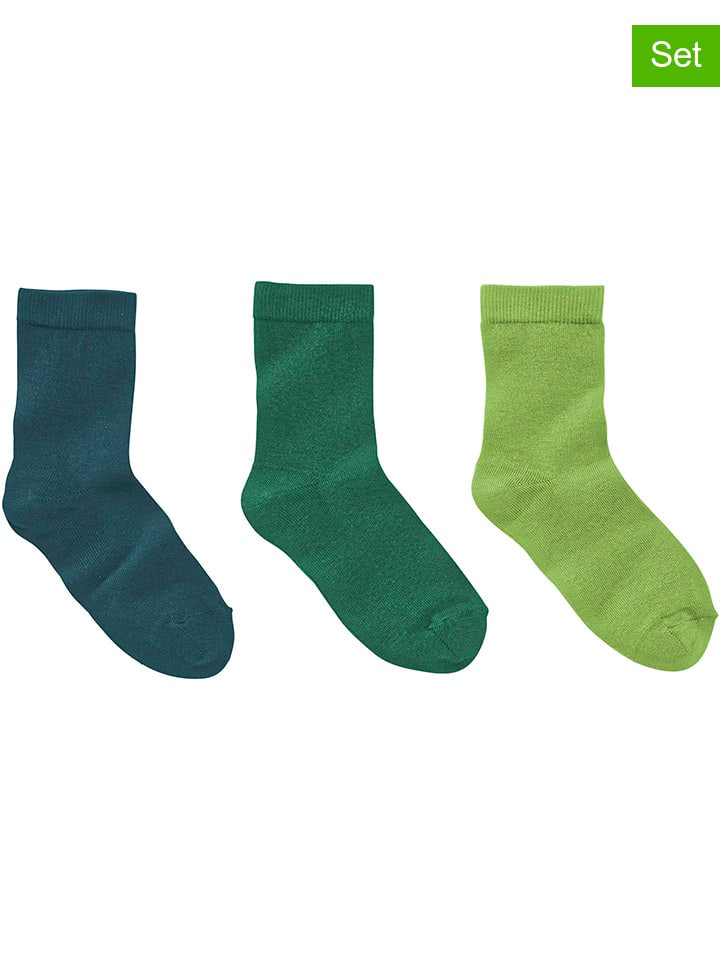 JAKO-O 3er-Set: Socken in Grün günstig kaufen 19-22