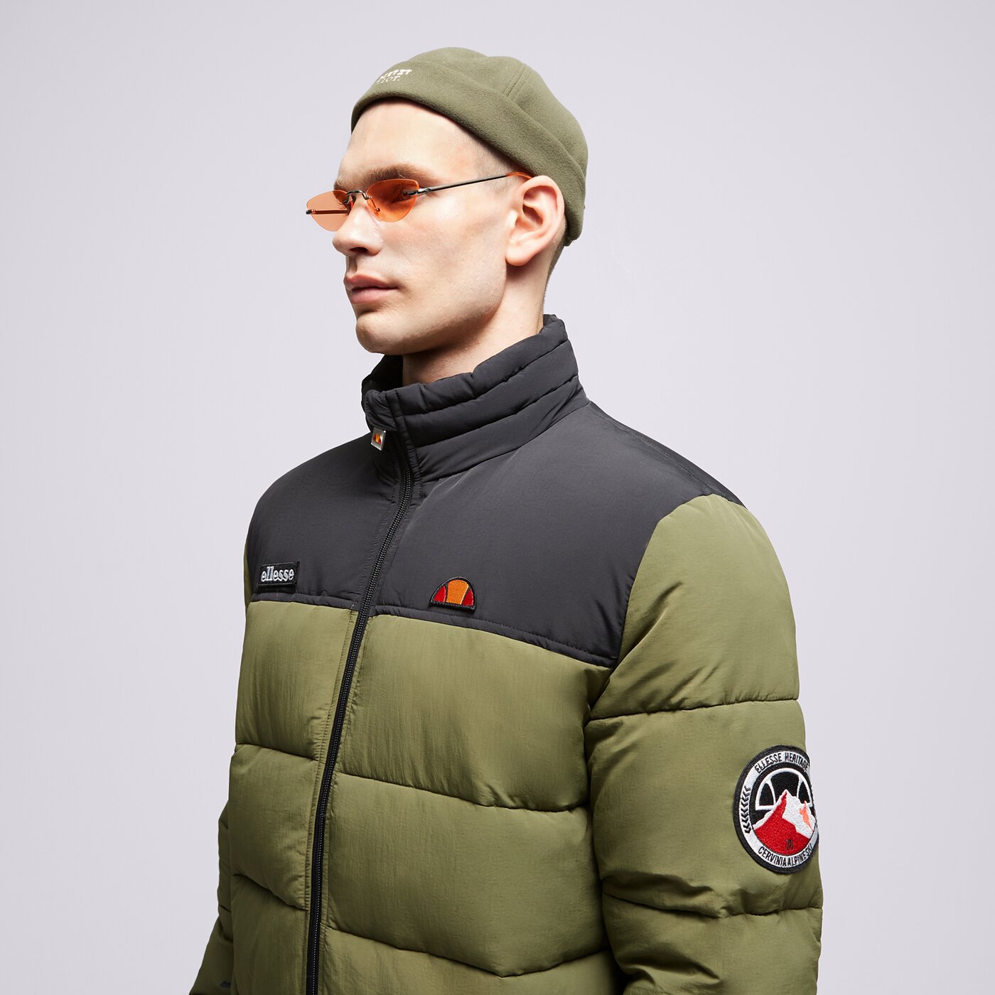 ELLESSE DAUNENJACKE NEBULA KHA/BLK PADDED JACKET Khaki