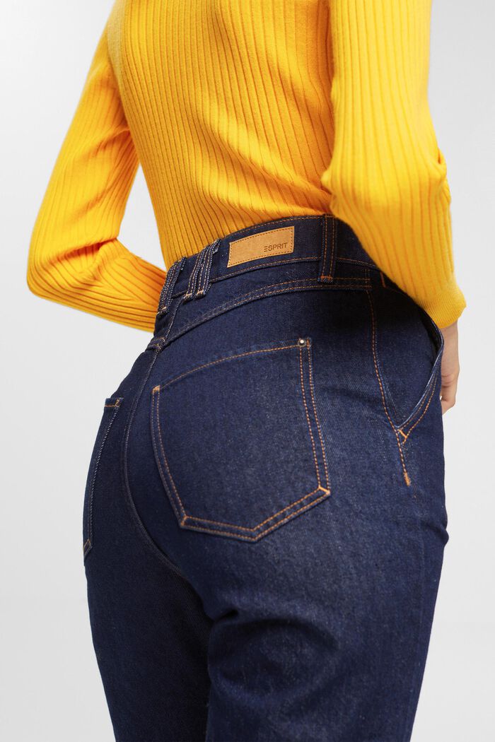 Jeans mit gerader Passform und hohem Bund