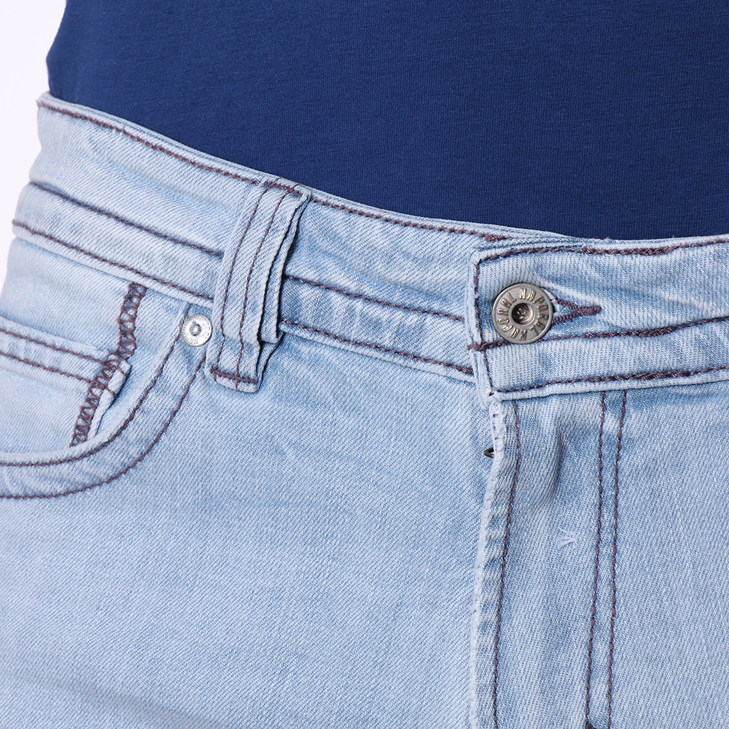 BROZZ  Jeans denim clair délavé