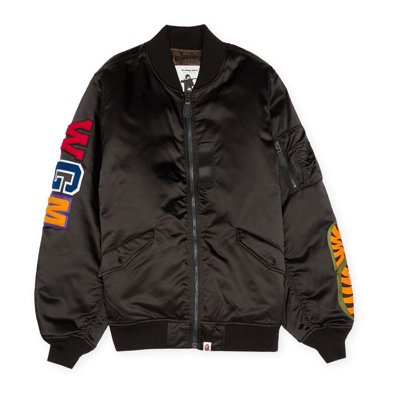 A Bathing Ape Shark MA-1 Black