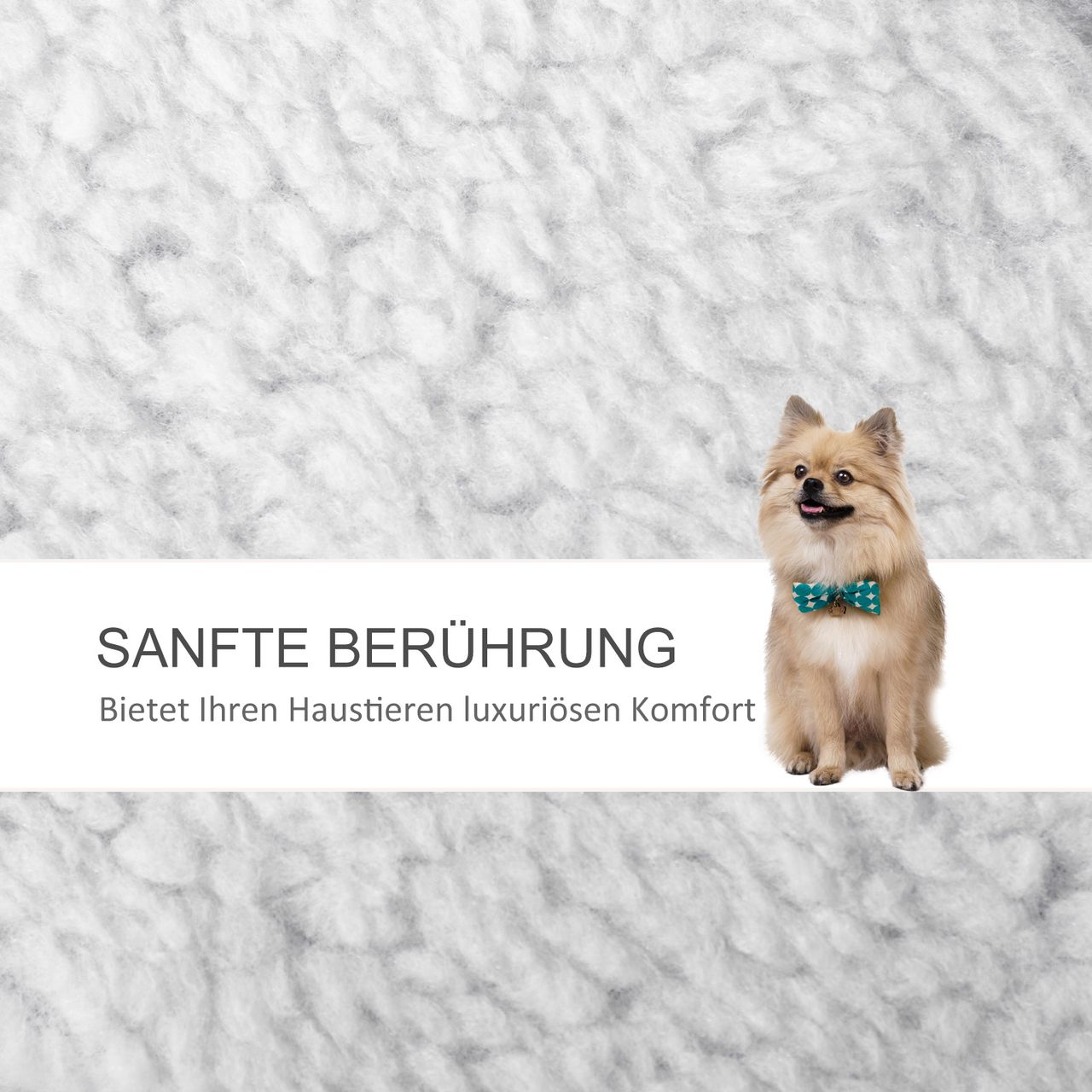 PawHut Haustiertreppe mit Kratzbaum Ball 3-stufige Katzentreppe Hundetreppe Tiertreppe Spanplatte Plüsch Jute Weiß 45 x 40 x 48 cm
