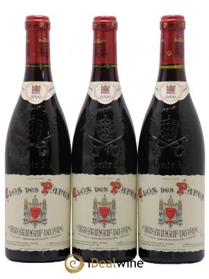 Châteauneuf-du-Pape Clos des Papes - Paul Avril  2000 - Lot de 3 Bouteilles