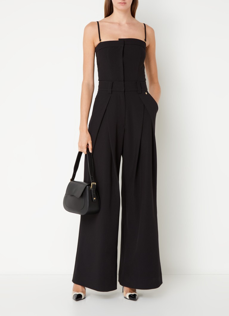 JOSH V Aspen wide fit jumpsuit with side pockets and pleat details