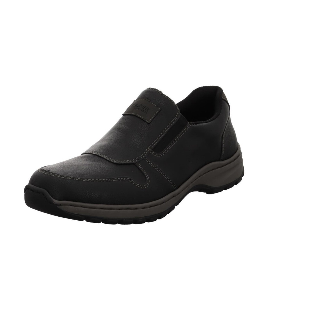 RIEKER Komfort Slipper schwarz HWK Herren Halbschuhe