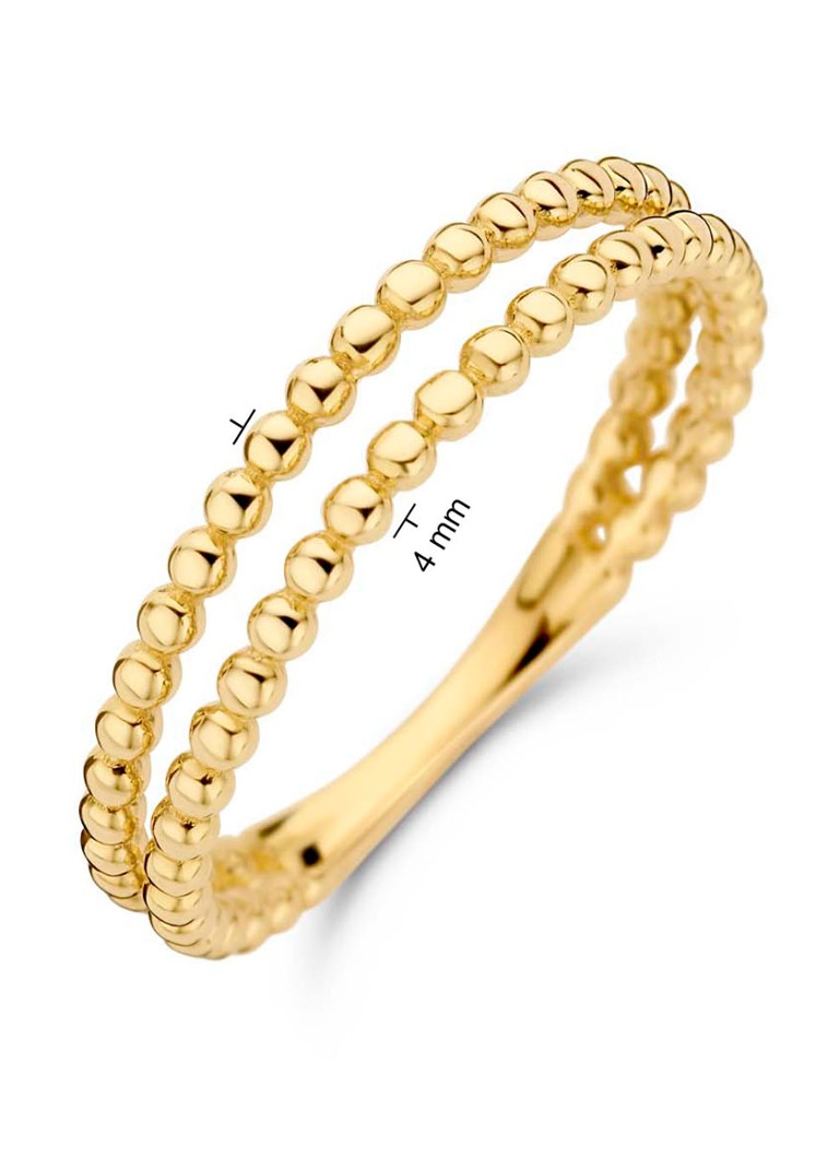 Prstan Jackie 14K Gold Minori Bubble Twin iz 14-karatnega rumenega zlata