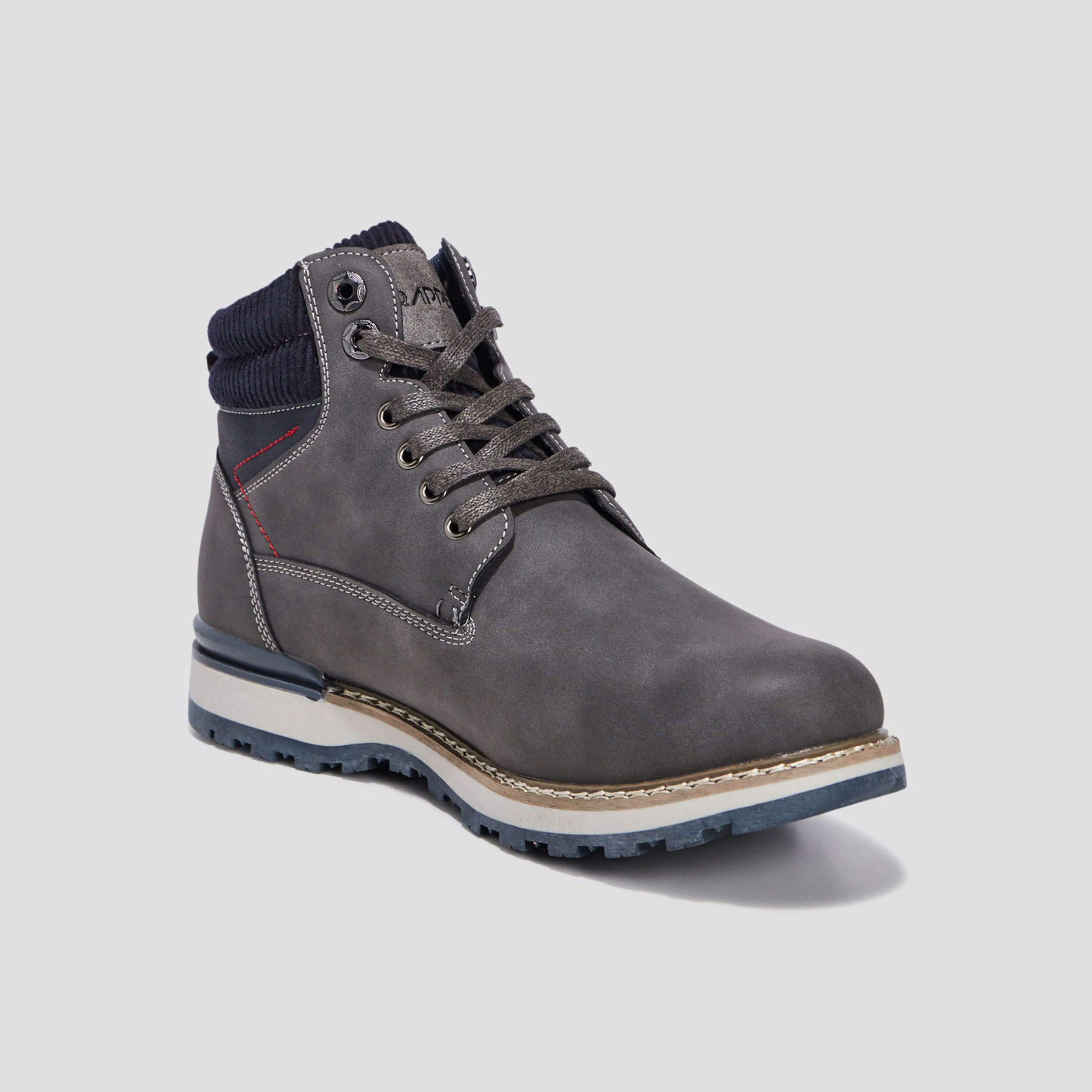 Bottines à lacets Trappeur gris homme | La Halle