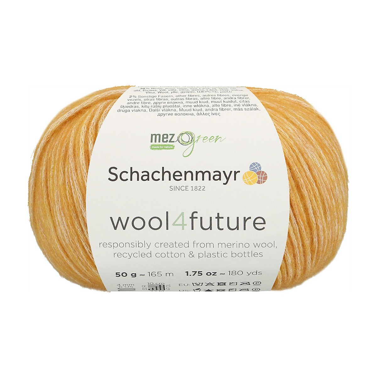 Handstrickgarne wool4future, 50g Gold