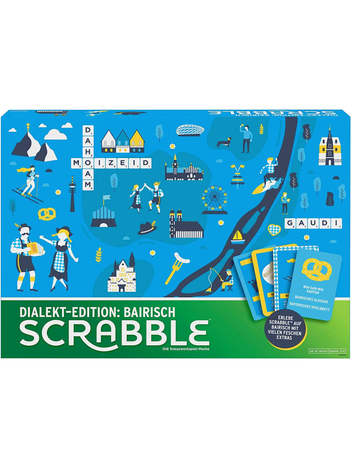 Mattel Scrabble - Dialekt-Edition: Bairisch in bunt günstig kaufen onesize