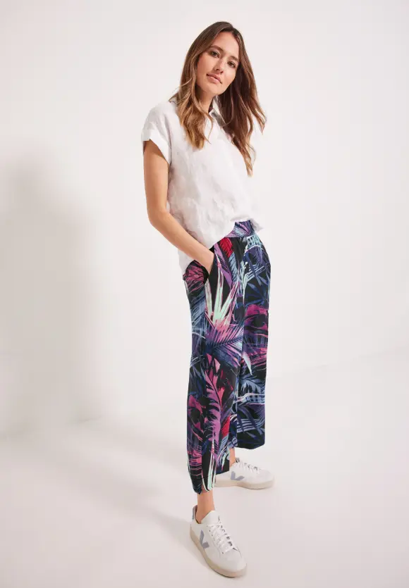 CECIL Casual Fit Hose mit Print