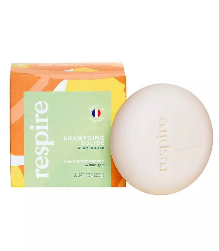 HAIR CARE RESPIRE Shampoing Solide Lait d'Amandes