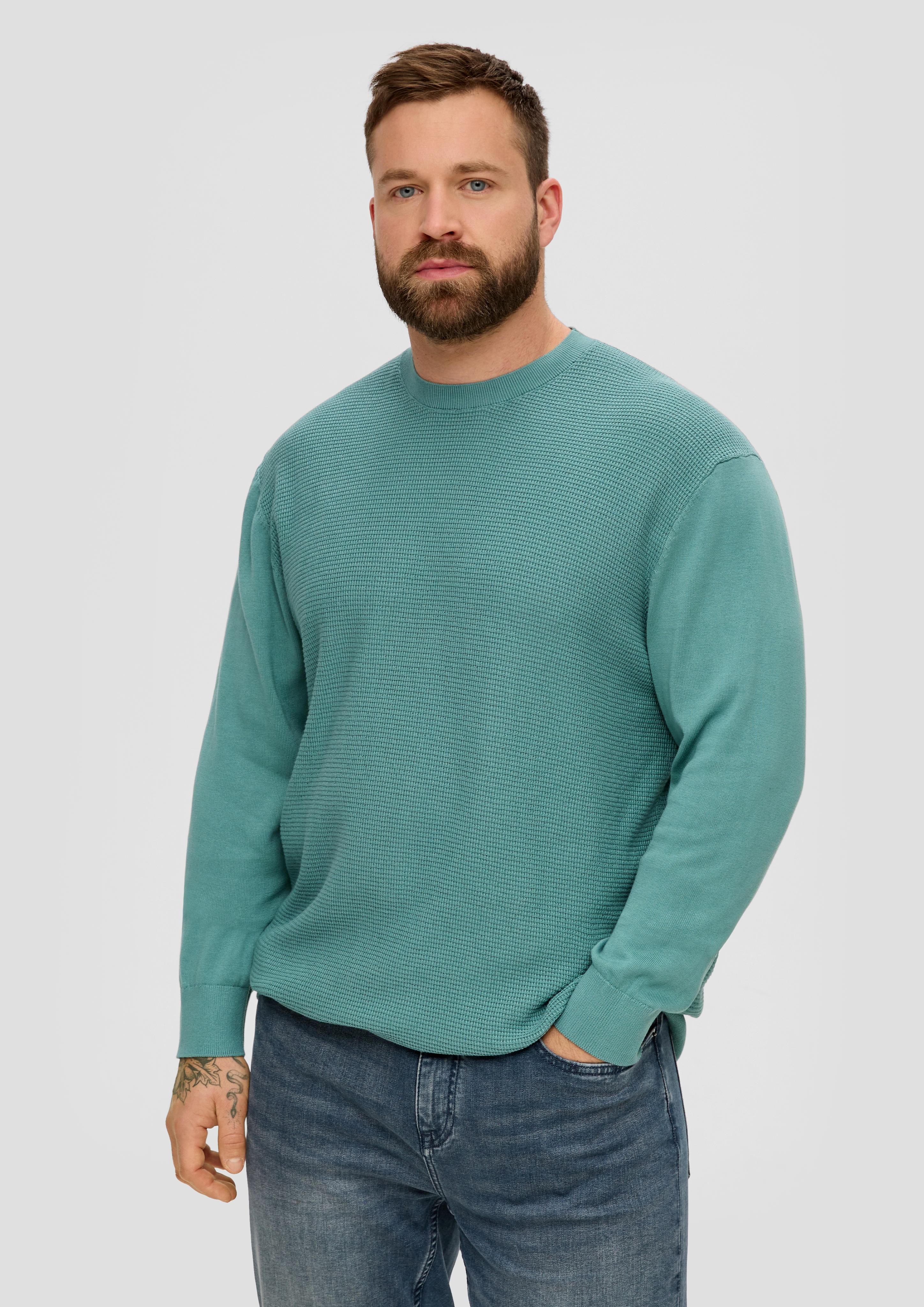 Strickpullover mit Waffelpiqué-Muster  2143412-6557