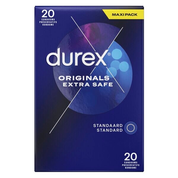 Durex Originals Extra Safe óvszer Orvostechnikai eszköz - 20 darab