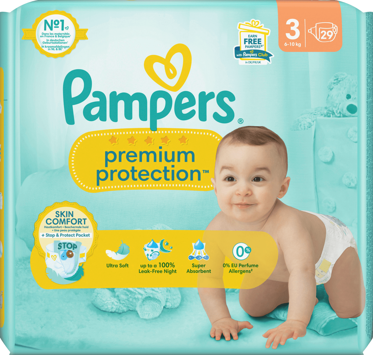 Windeln Premium Protection Gr. 3 Midi (6-10 kg), 29 St