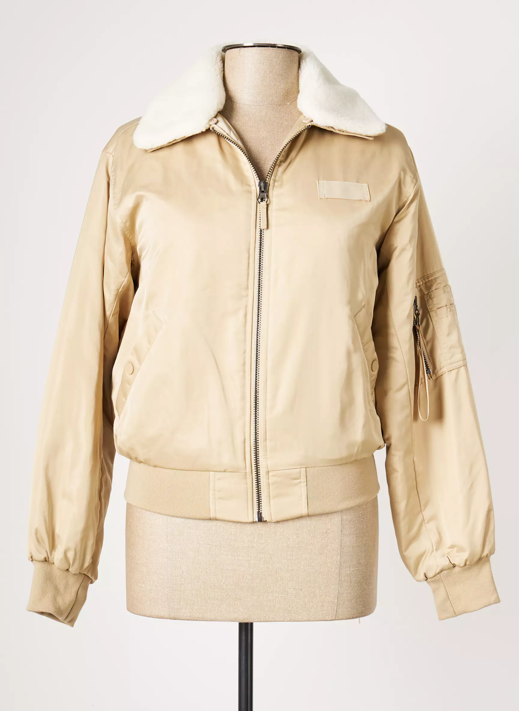 Yaya Blousons Femme couleur beige