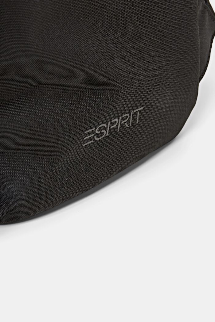 Rucksack aus Webstoff mit Zipperfach
