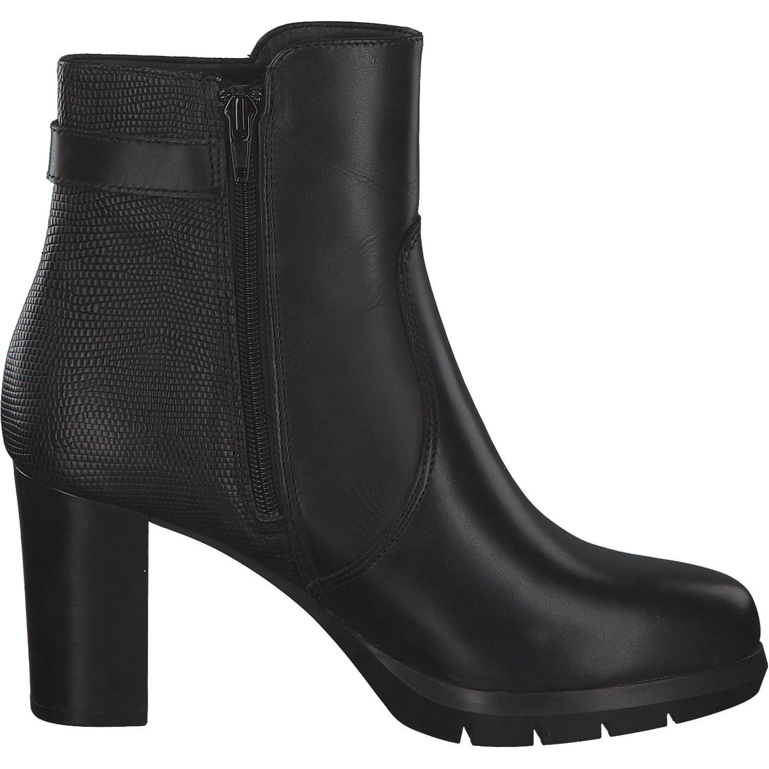 Tamaris 25041, Stiefeletten, Damen, black/struct.