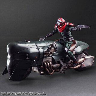 Final Fantasy VII Remake Play Arts Kai Actionfigur & Fahrzeug Shinra Elite Security Officer & Bike