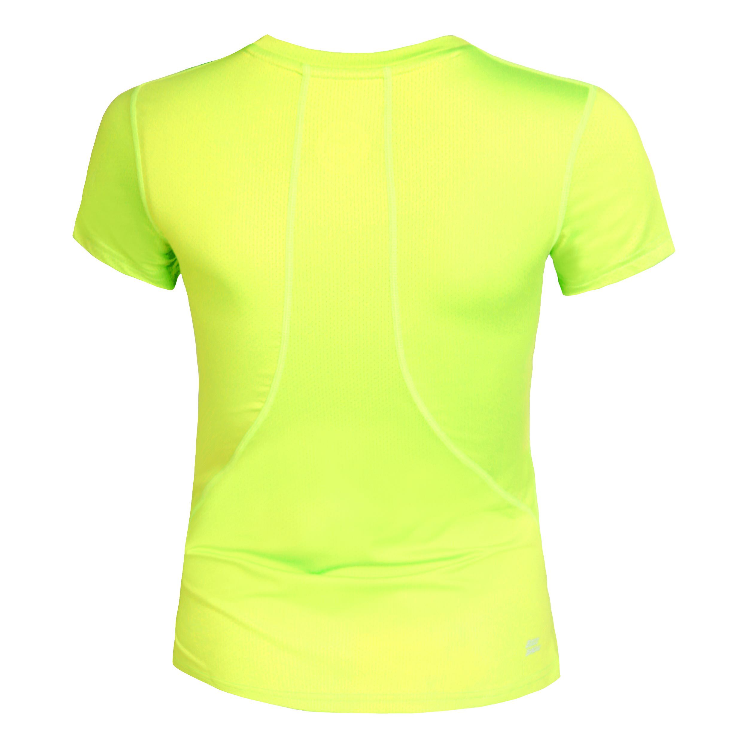 Eve Tech Roundneck T-Shirt Damen - Neongelb, Schwarz