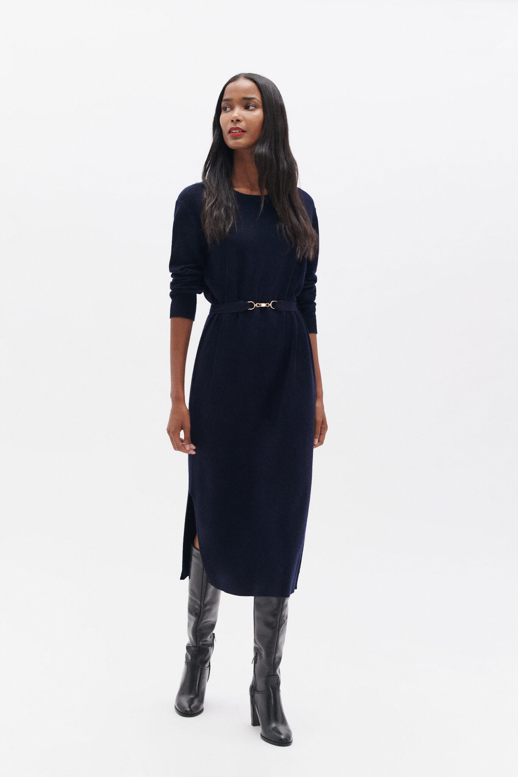 robe mathilde bleu marine femme