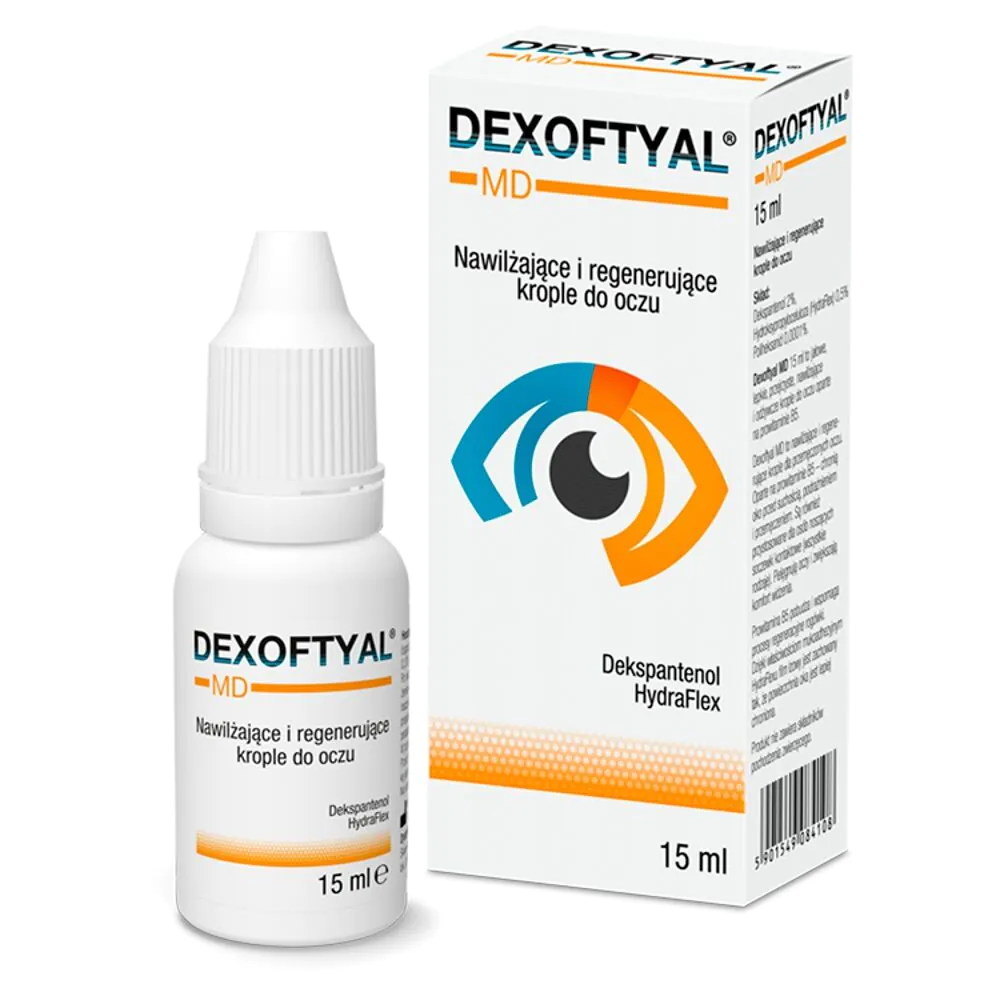 Dexoftyal MD, drėkinamieji ir regeneruojantys akių lašai
