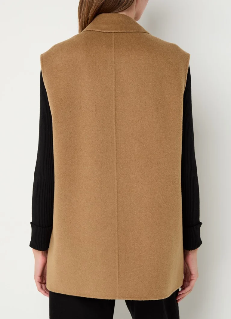 Max & Co  Pilly gilet in scheerwolblend met opgestikte zakken