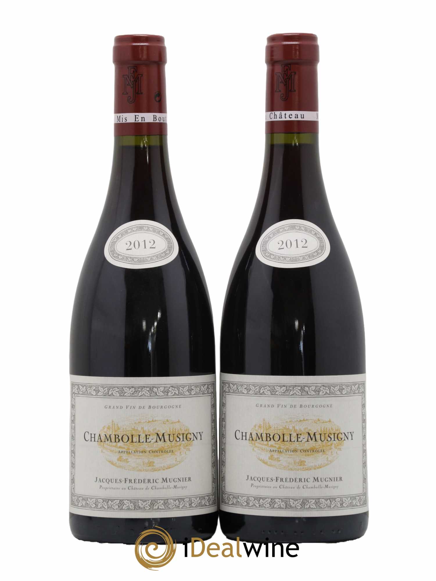 Chambolle-Musigny Jacques-Frédéric Mugnier  2012 - Lot de 2 Bouteilles