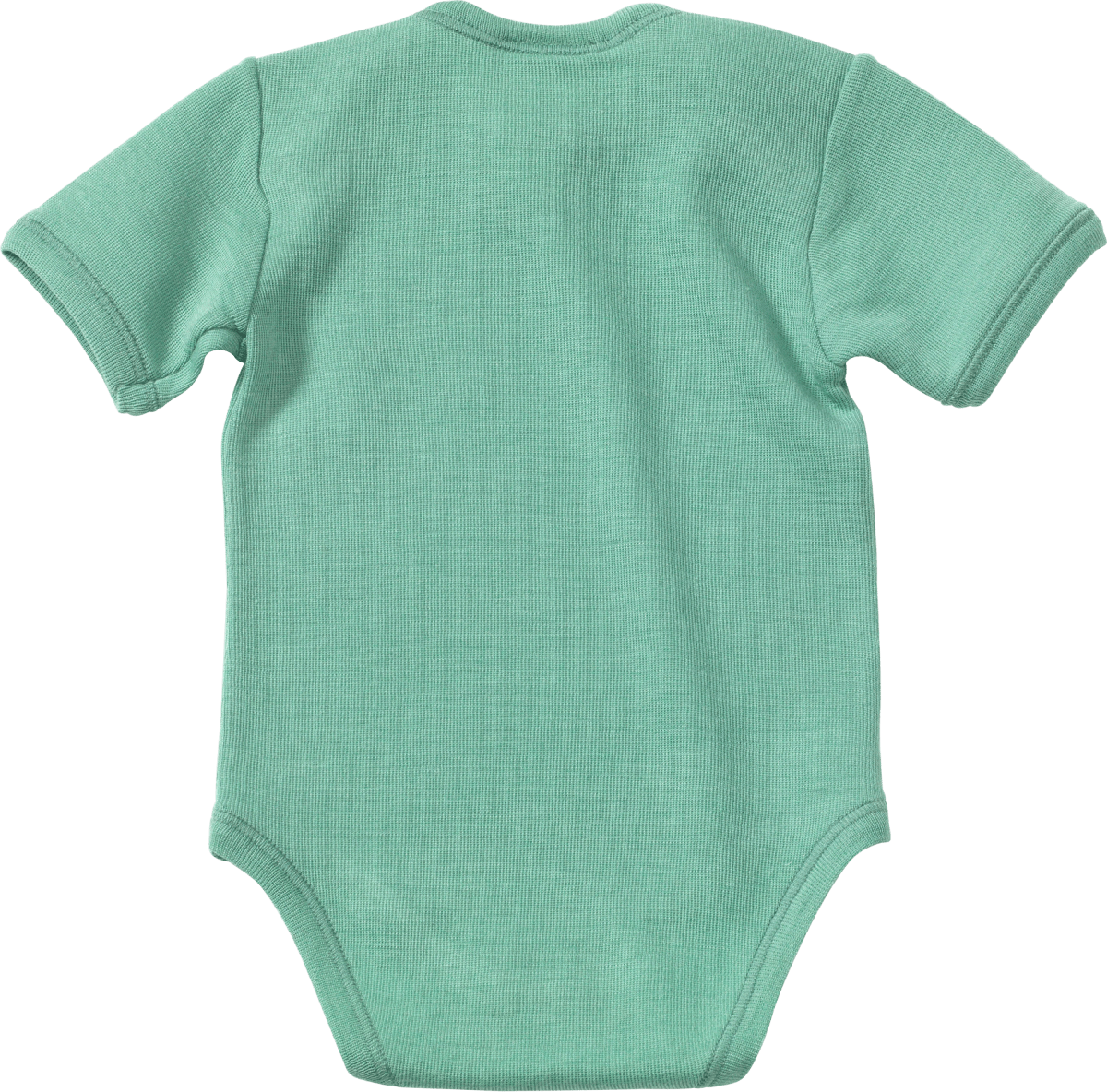 Body Kurzarm aus Bio-Wolle und Seide, grün, Gr. 74/80, 1 St