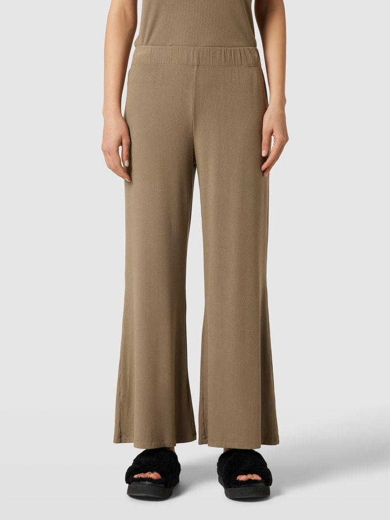 Pyjama-Hose mit Label-Detail in olivgrün