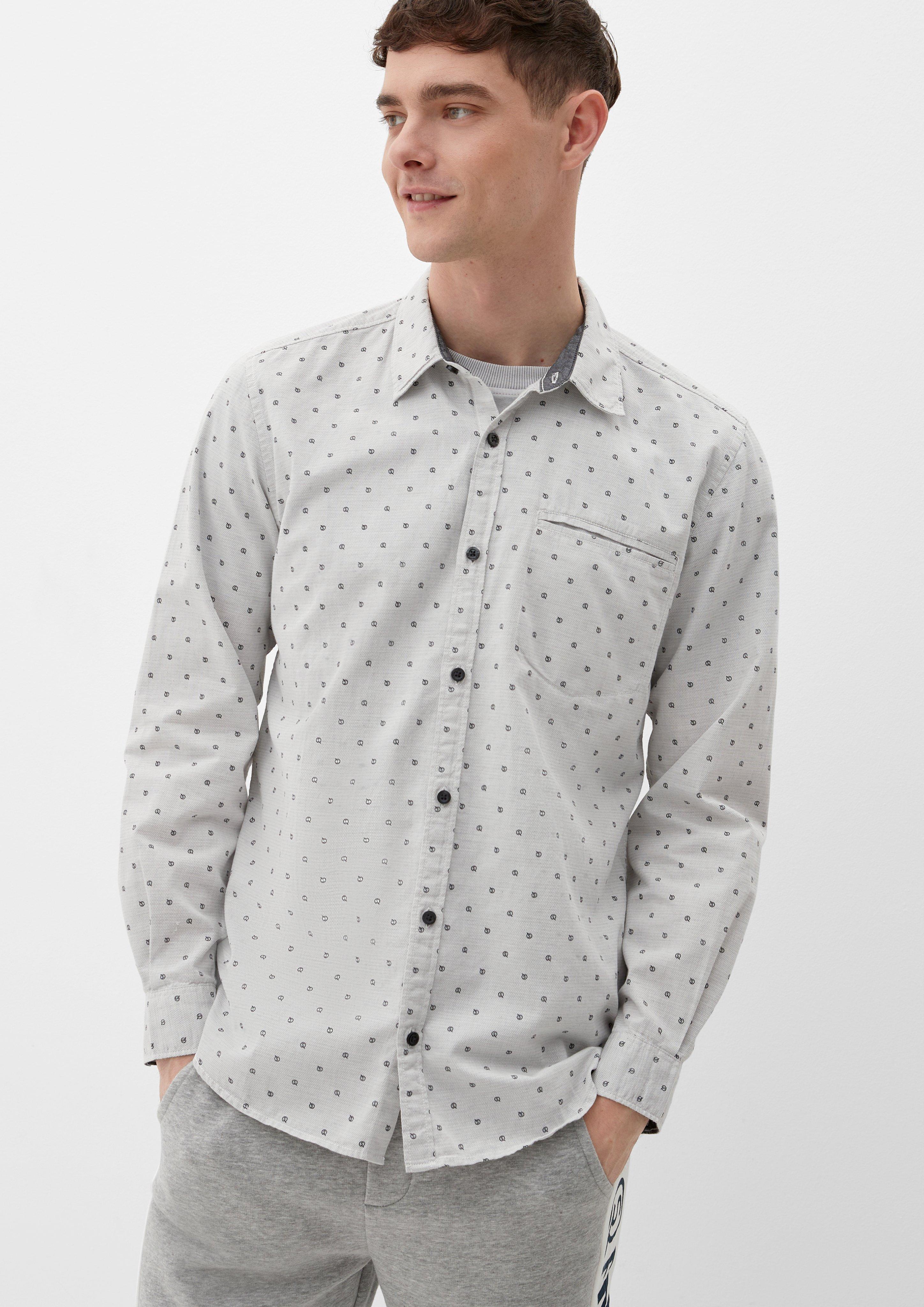 Extra Slim: Hemd mit Allover-Print  2125188-01A0