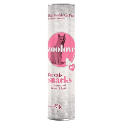 zoolove gefriergetrockneter Snack - Lachs & Hoki