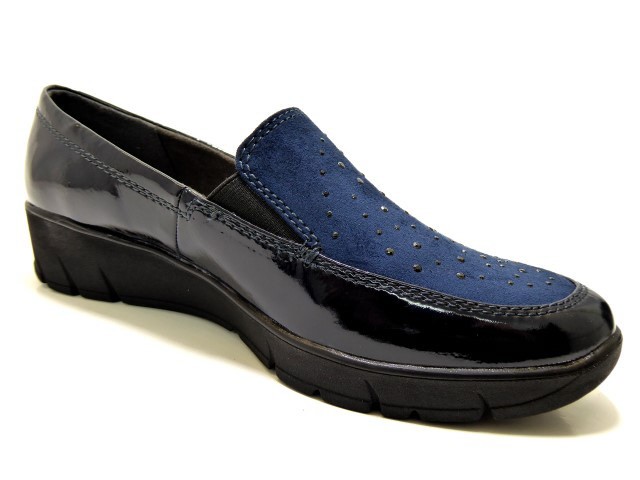 JANA Klassische Slipper blau