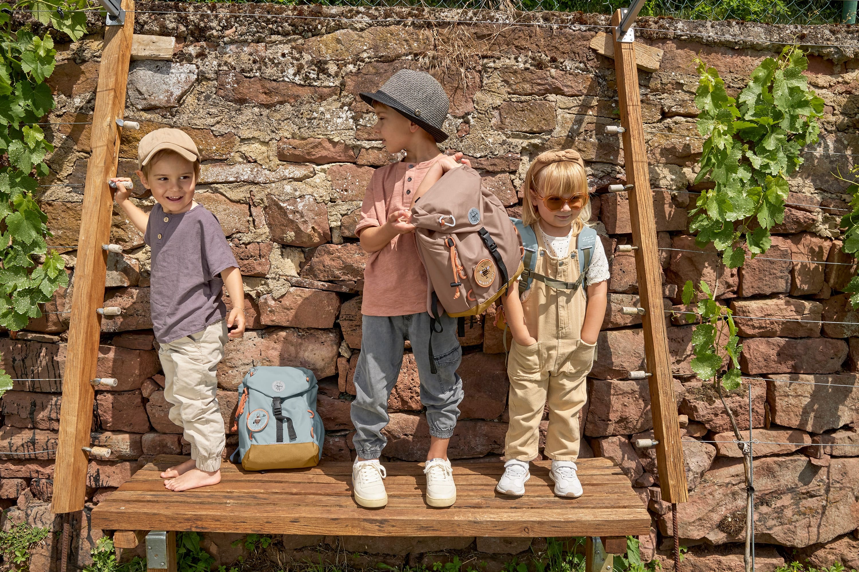 Wanderrucksack Kinder 9L - Nature, Braun