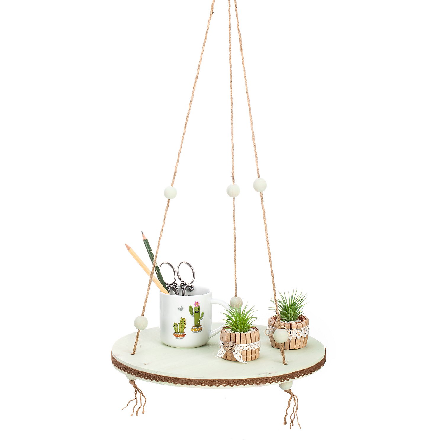 Hängebrett aus Holz, 30 cm Ø