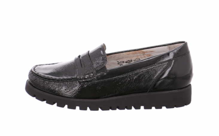 WALDLÄUFER Komfort Slipper schwarz 549002