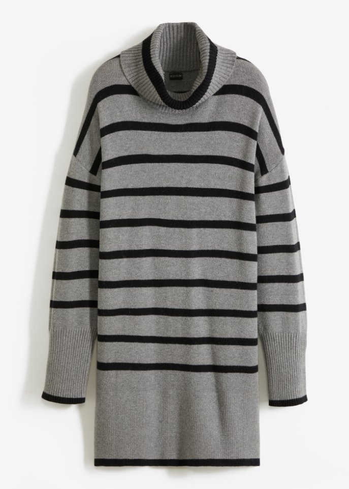 Gestreiftes Strickkleid