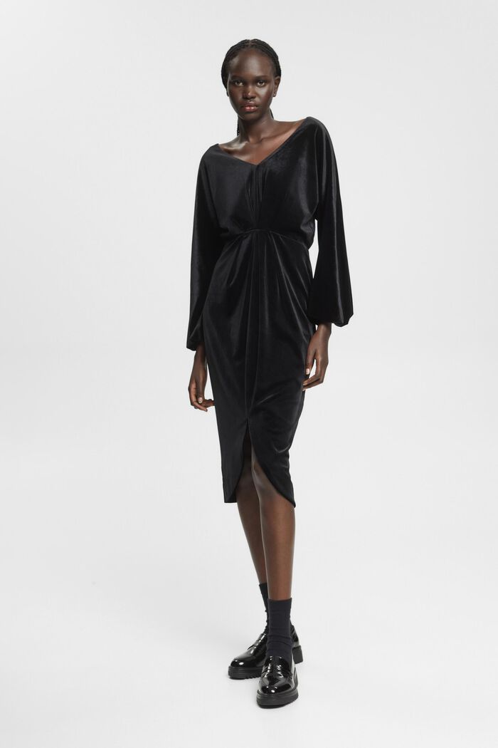 Midikleid aus Samt