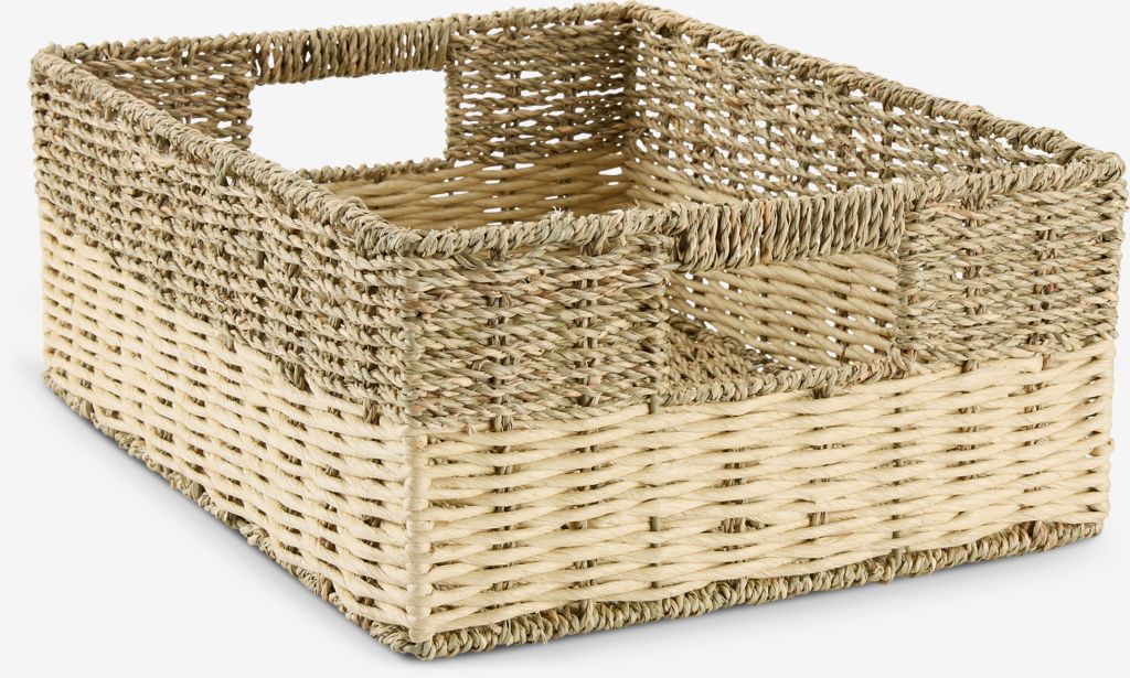 Panier ARTHUR blanc L29 x l39 x H15 cm